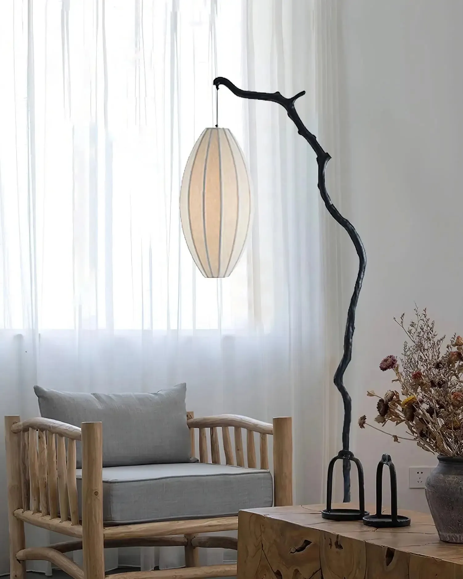 Tree Lantern Sculpture Floor Lamp