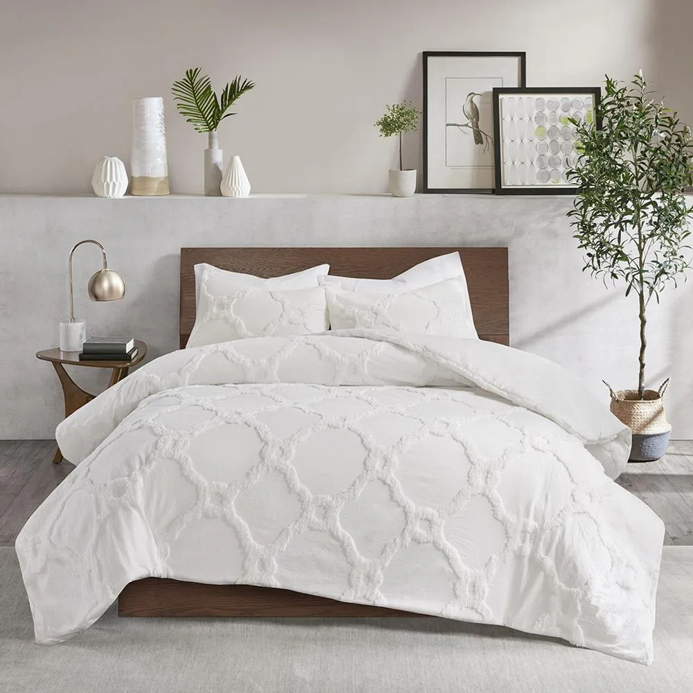 Trieste | Cotton Tufted Chenille Duvet Cover Set