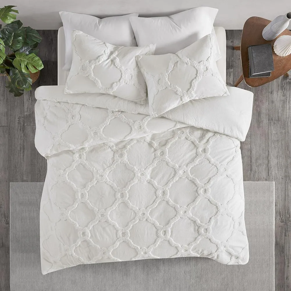 Trieste | Cotton Tufted Chenille Duvet Cover Set