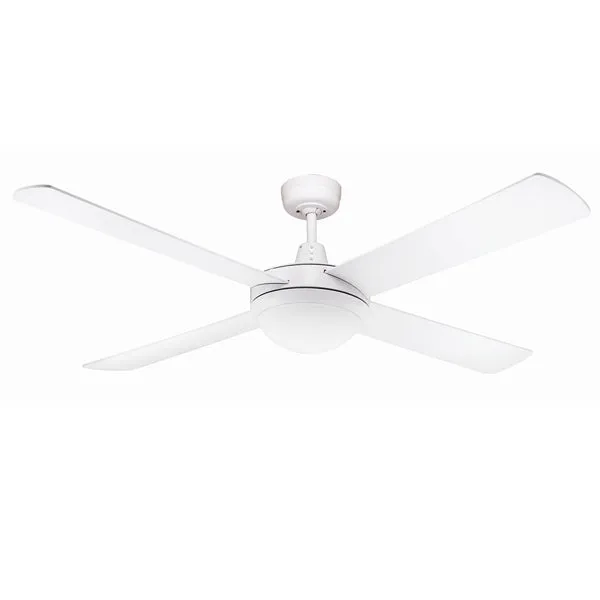 Urban 2 Ceiling Fan with E27 Light by Fanco – White 52″