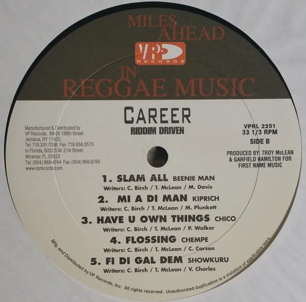 Various - Career (2xLP, Comp) (VG )