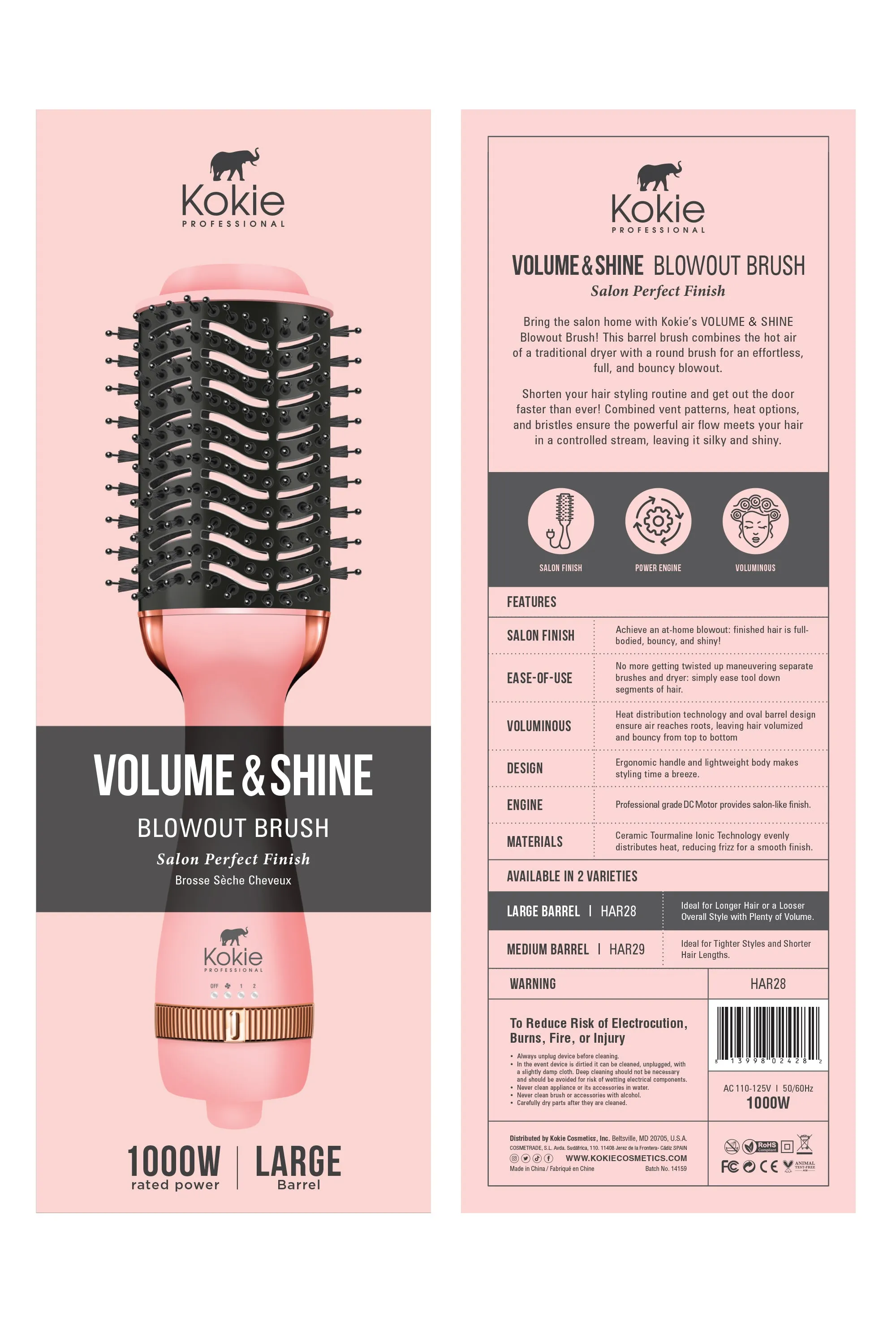 VOLUME & SHINE BLOWOUT BRUSH - LARGE