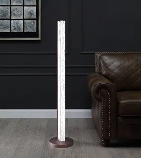 Vreni Clear & Brown Floor Lamp