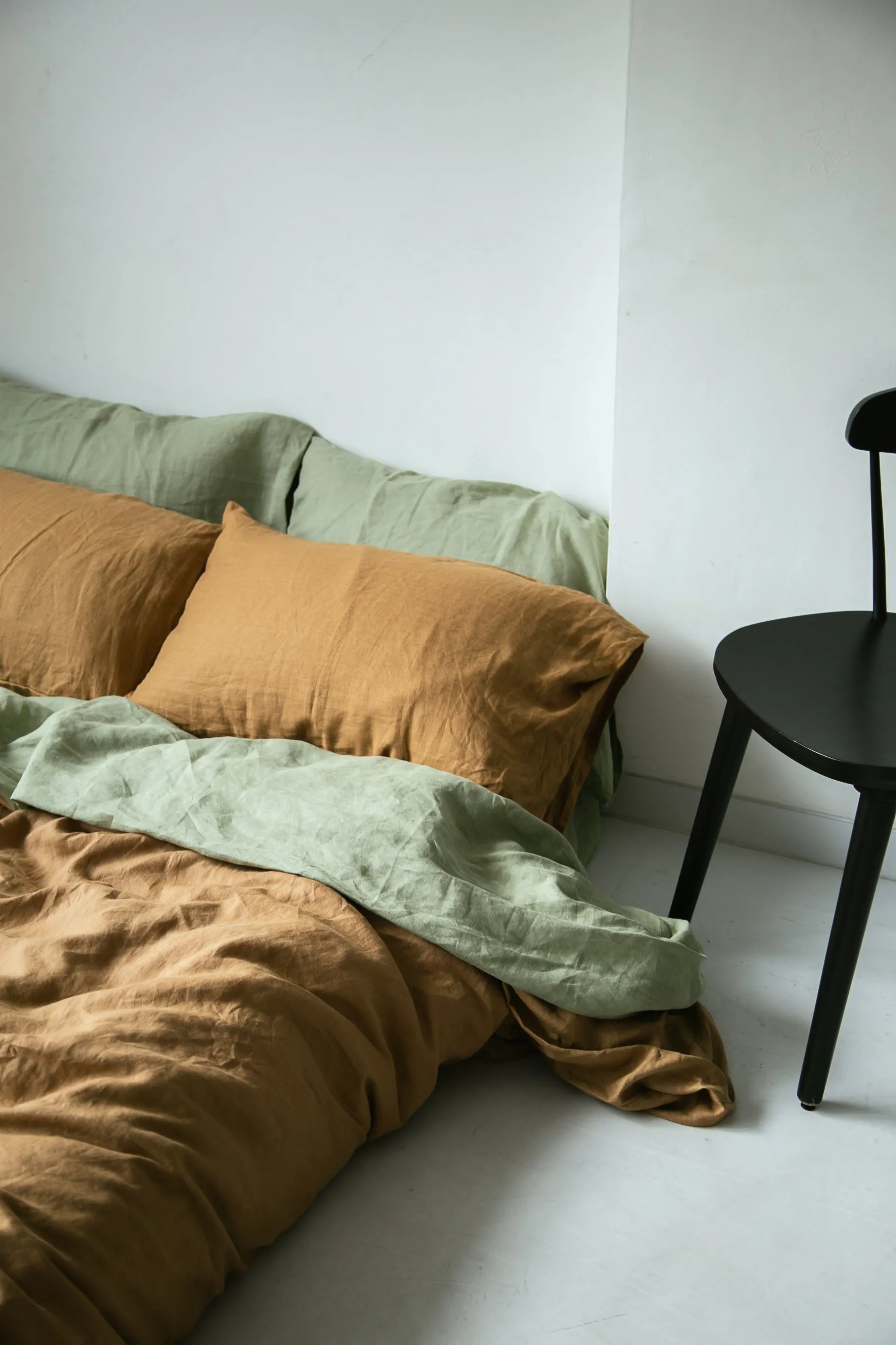 Walnut Linen Duvet Cover