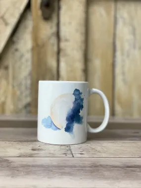 Watercolor Moon Mug