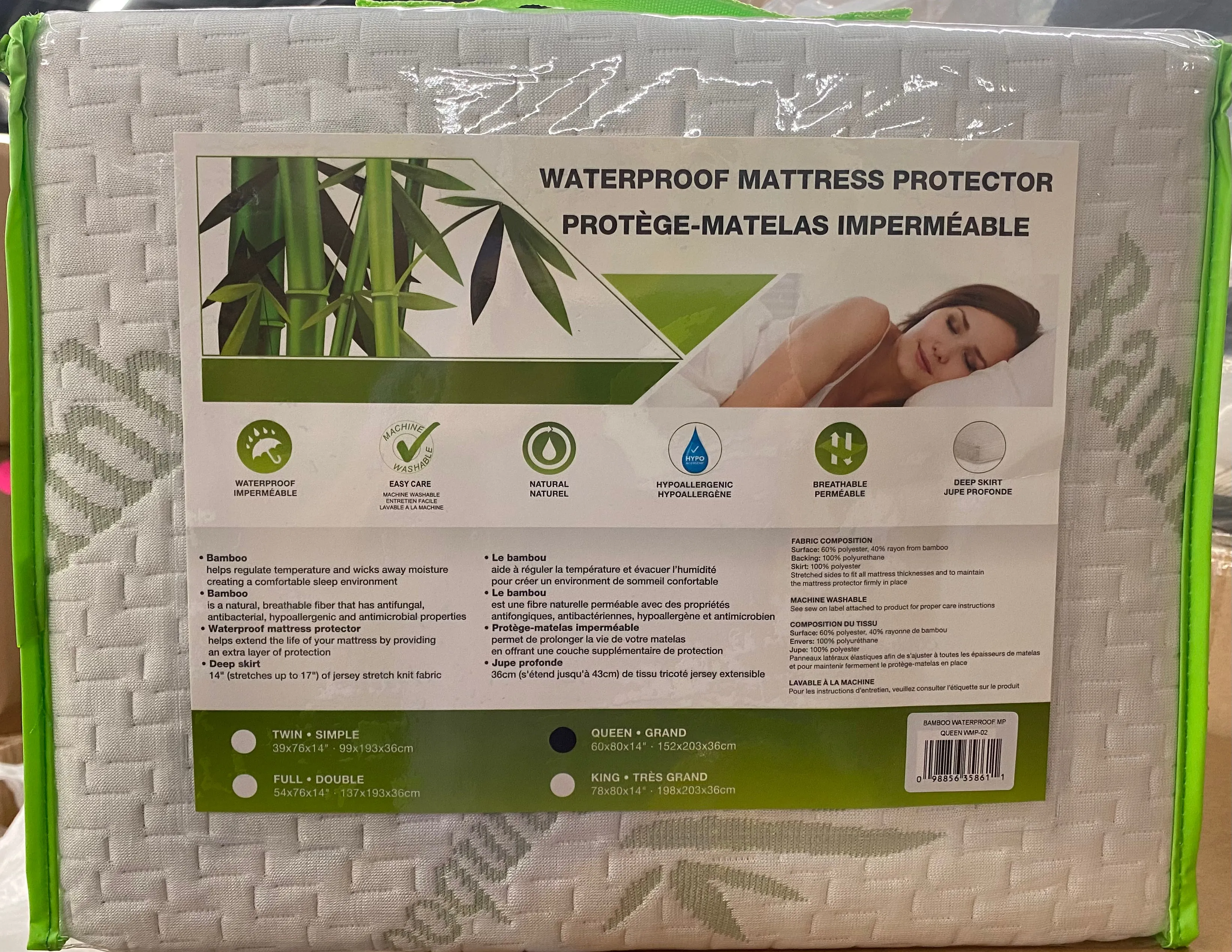 Waterproof Bamboo Mattress Protector