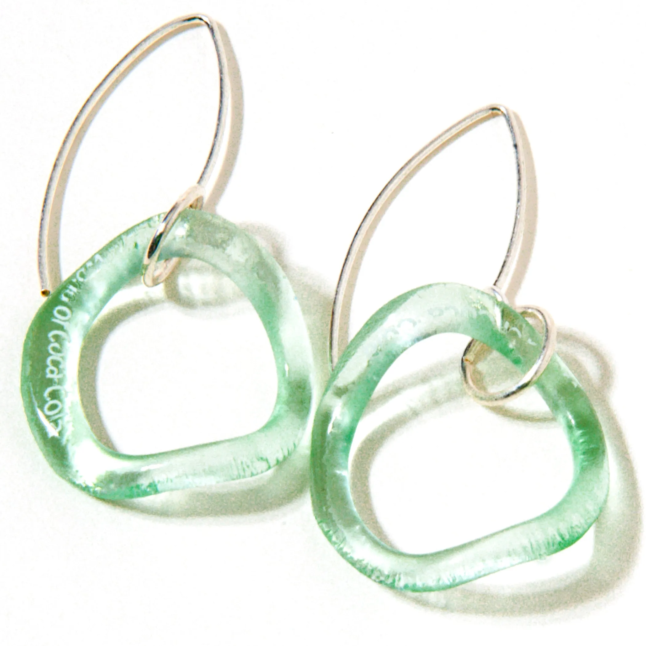 Wave Boomerang Earrings Fall Colors