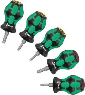 Wera 008870 5pc Stubby Set 1 Screwdriver Set