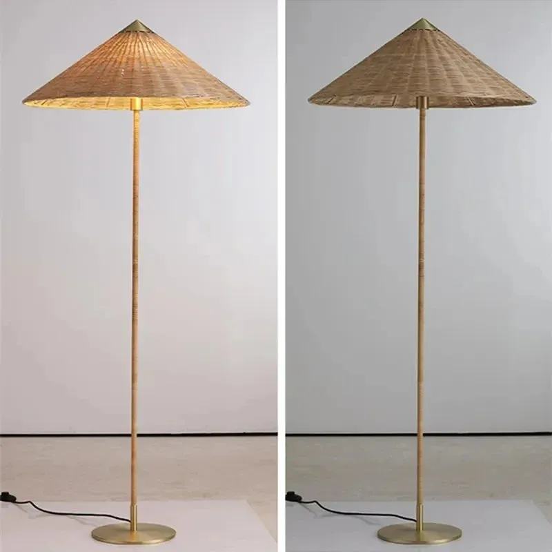 Wicker Floor Lamp For Living Room and Bedroom