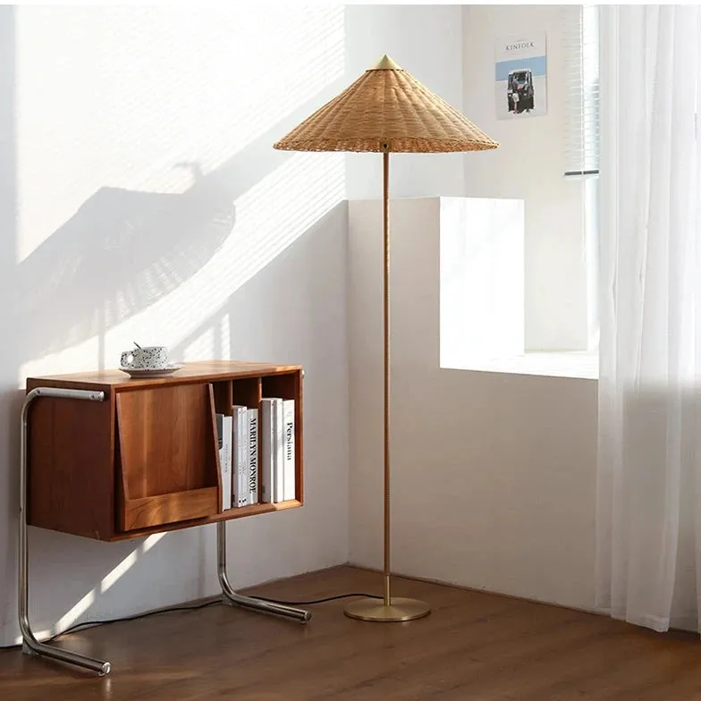 Wicker Floor Lamp For Living Room and Bedroom