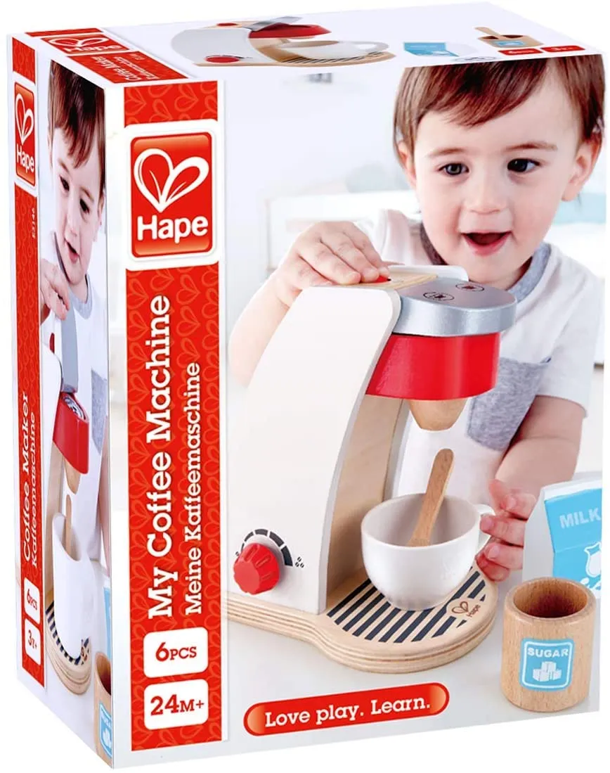 Wooden Toy Coffee Machine Hape