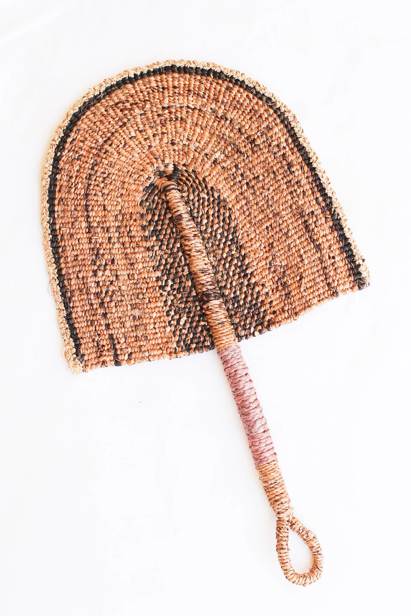 Woven Fan, Natural Banana Fiber