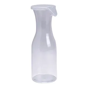 Yanco PC-046 Wine/Juice 3.75" Decanter with Lid, Clear Plastic, 46oz - Pack of 12