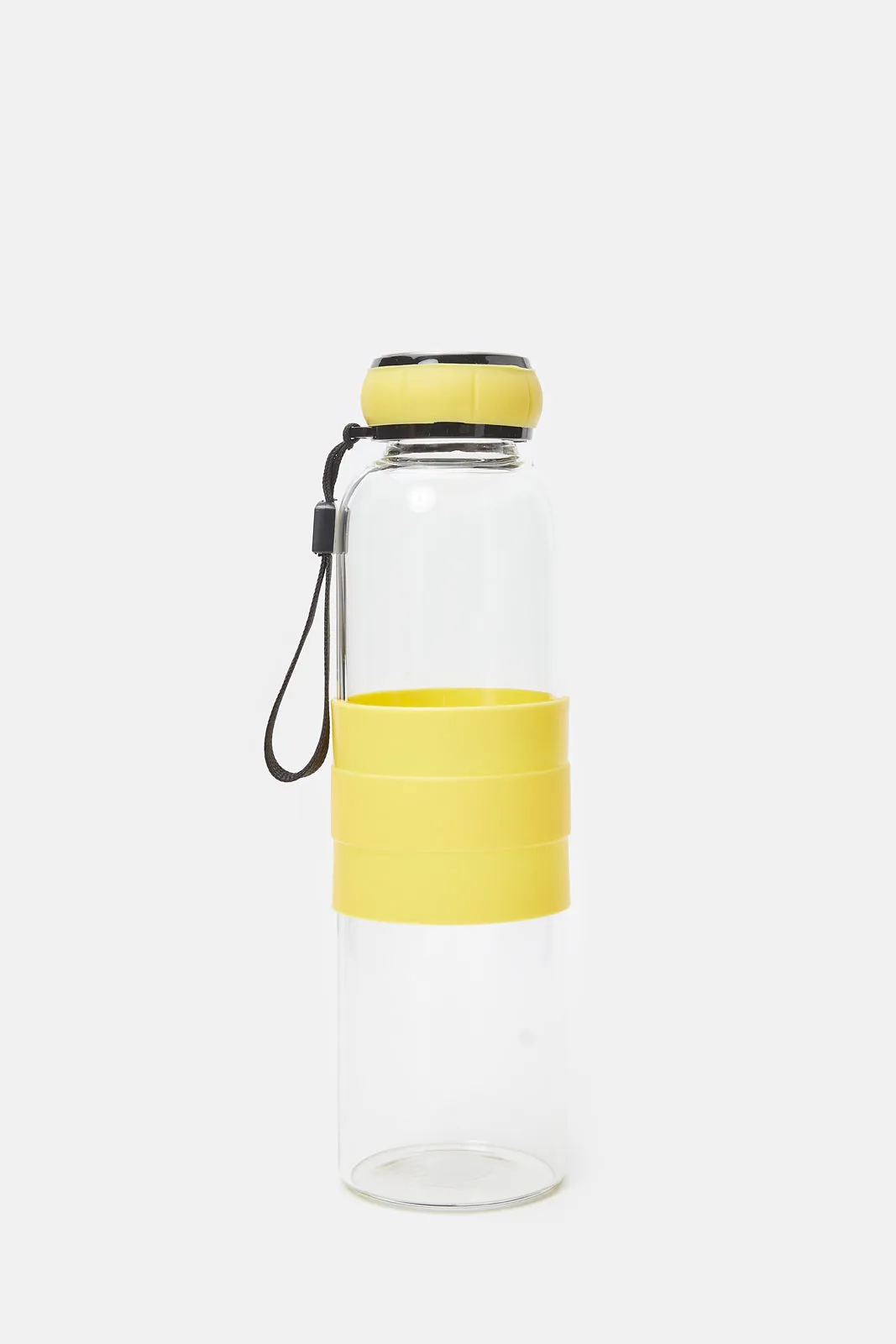 Yellow Borosilicate Glass Bottle