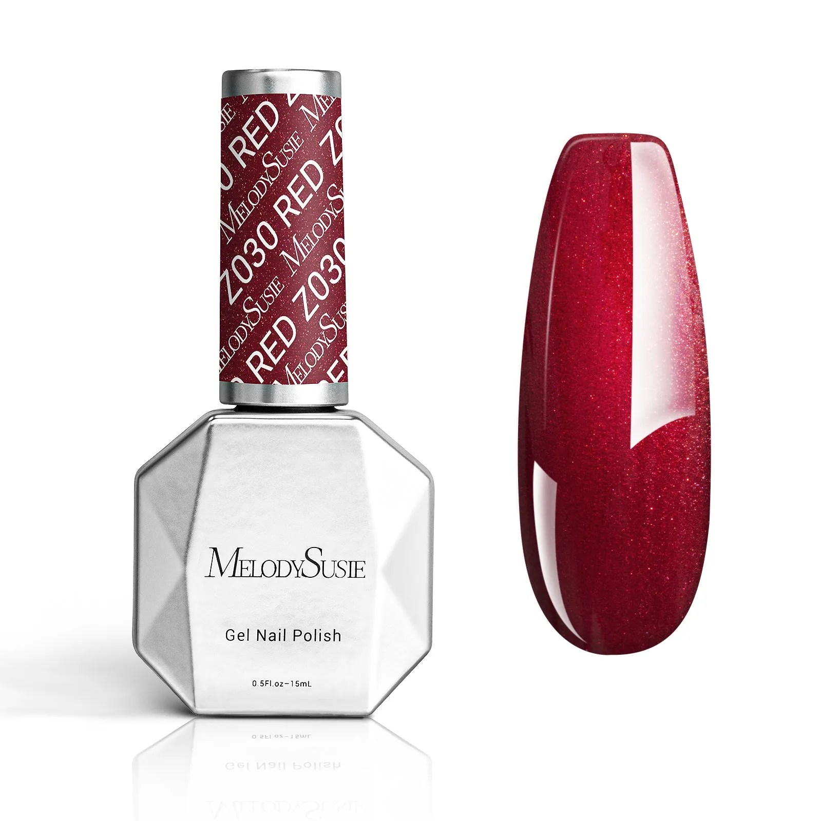 Z030 Red Glitter - Gel Nail Polish(15ml)